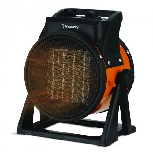Dílenský ohřívač - PTC - 1000 / 2000 W - oranžová/černá