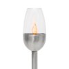 Home MX816 solární zahradní lampa, 12 ks displej, plast, 1 ks teple bílá LED, venkovní, vnitřní