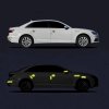 Reflexní uhlíková auto samolepka, tuningový proužek na auto