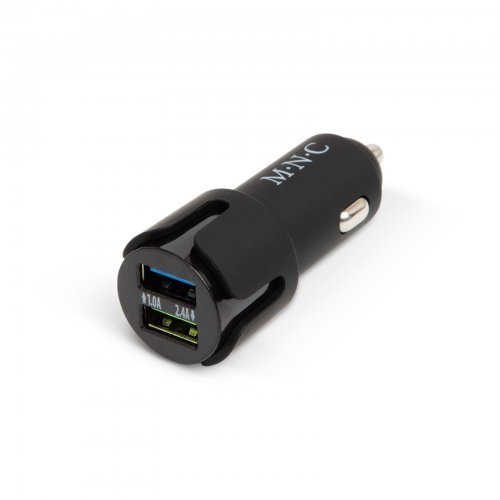 Adaptér do autozapalovače - 2 x USB - 2,4 A - černá
