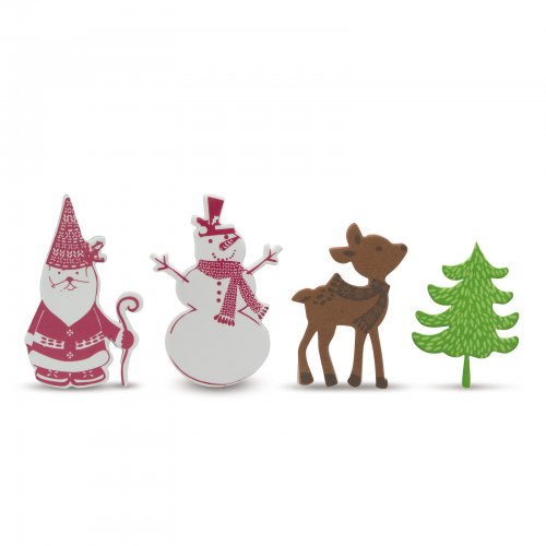 Vánoční pěnová samolepka 60 ks / balení