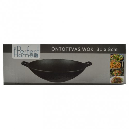Litinový wok 31 cm