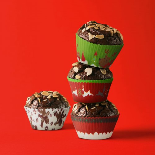 Sada formiček na muffiny - vánoční - 100 ks / balení