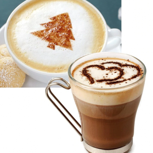 Sada ozdobných šablon Cappuccino
