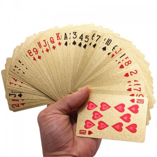 Luxusní pokerové karty Zlaté