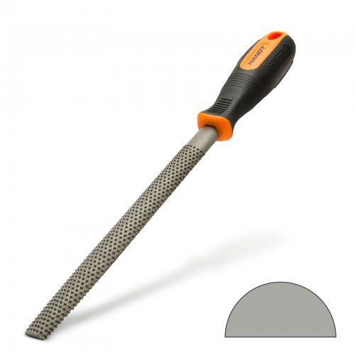 Rašple na dřevo - půlkruh s tupým zakončením - středně hrubá