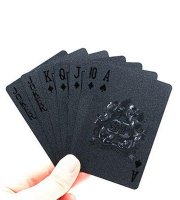 Luxusní pokerové karty Černé