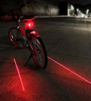 Světlo na kolo, laserové zadní světlo