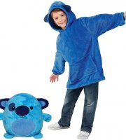 Plyšová mikina pro děti modrá