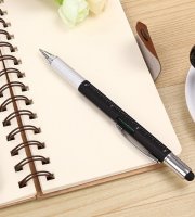 Multifunkční pero (6 v 1) černé