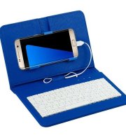 Pouzdro na mobil s klávesnicí modré 