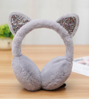Chrániče na uši kočička - Šedé