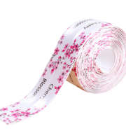 Těsnící páska odolná vůči plísním - Bílá s květinovým vzorem