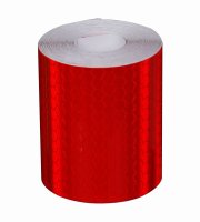 Samolepící reflexní páska na kolo (3m) - červená