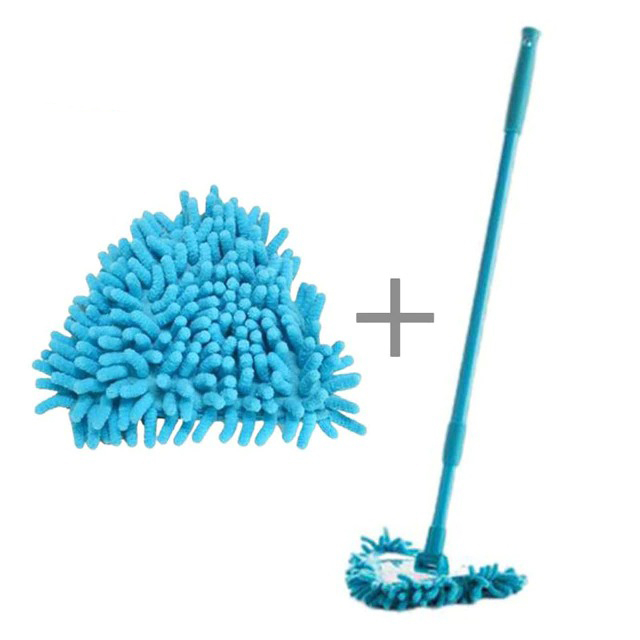 Výsuvný multifunkční mop z mikrovlákna Modrý