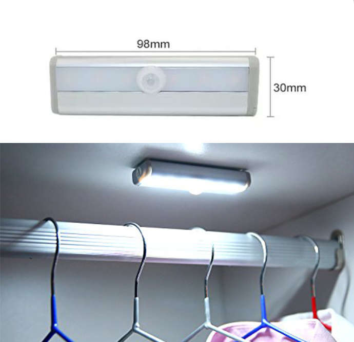 LED osvětlení skříně USB Studená bílá