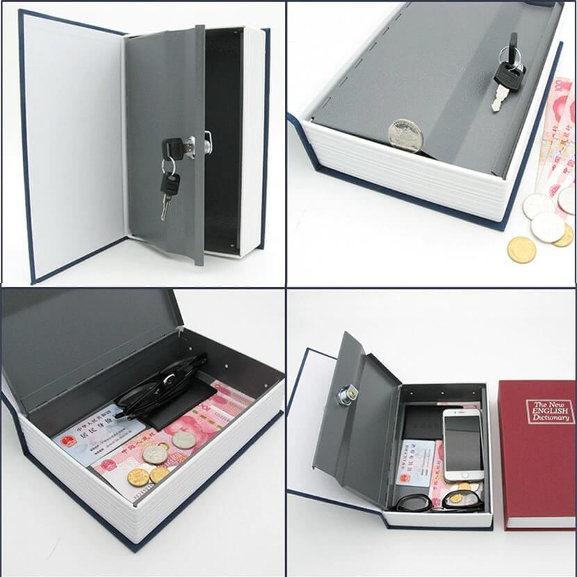 Trezor ve tvaru knihy, Bezpečnostní schránka ve tvaru knihy s klíčem