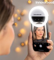 Univerzální, svítící selfie kroužek na telefon