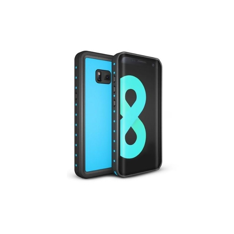 Vodotěsné a nárazuvzdorné pouzdro Galaxy S8+ Modré