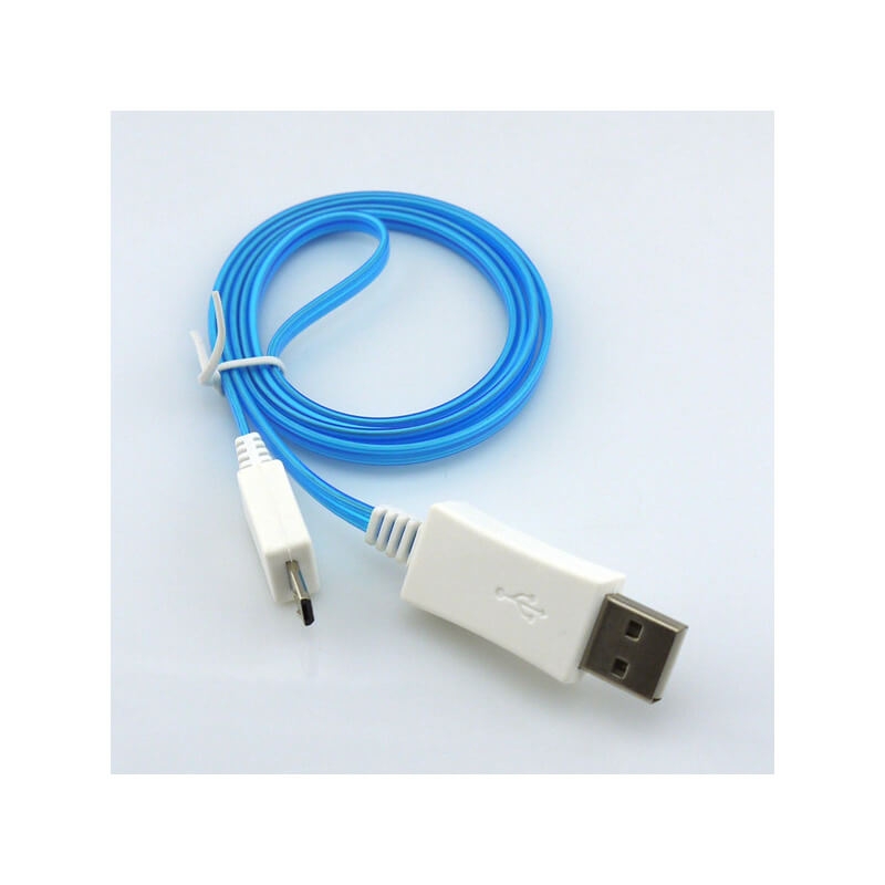 Podsvícený micro USB kabel, 5 kusov