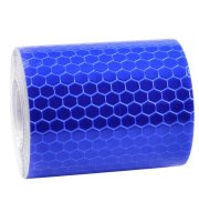 Samolepící reflexní páska na kolo (3m) - Modrá