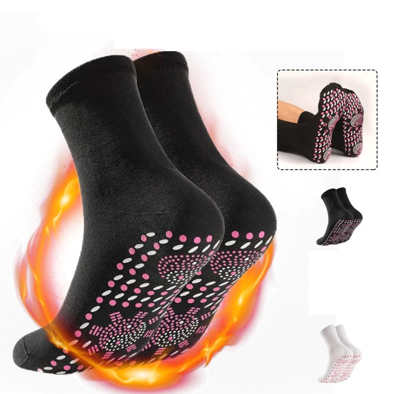 Ponožky na zateplení nohou - 1 pár - černé