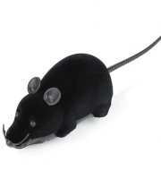 Hračka pro kočky myš na dálkové ovládání Černá s černýma ušima