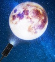 LED projektor nebeských těles (Země, Měsíc, Měsíc a Hvězda)