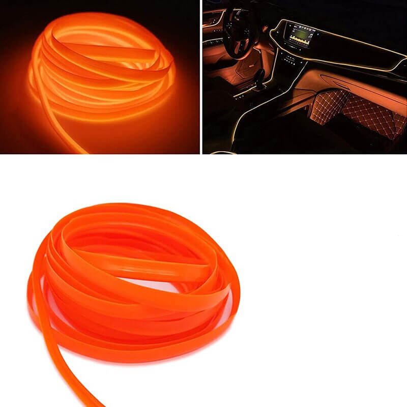 LED pásek na palubní desku, dekorační pásek do auta oranžový