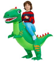 Nafukovací dětský kostým Zelený T-rex