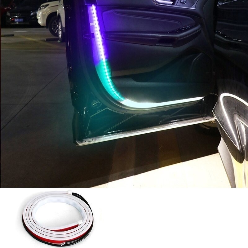 Tuning LED pásek na dveře auta barevný-bílý
