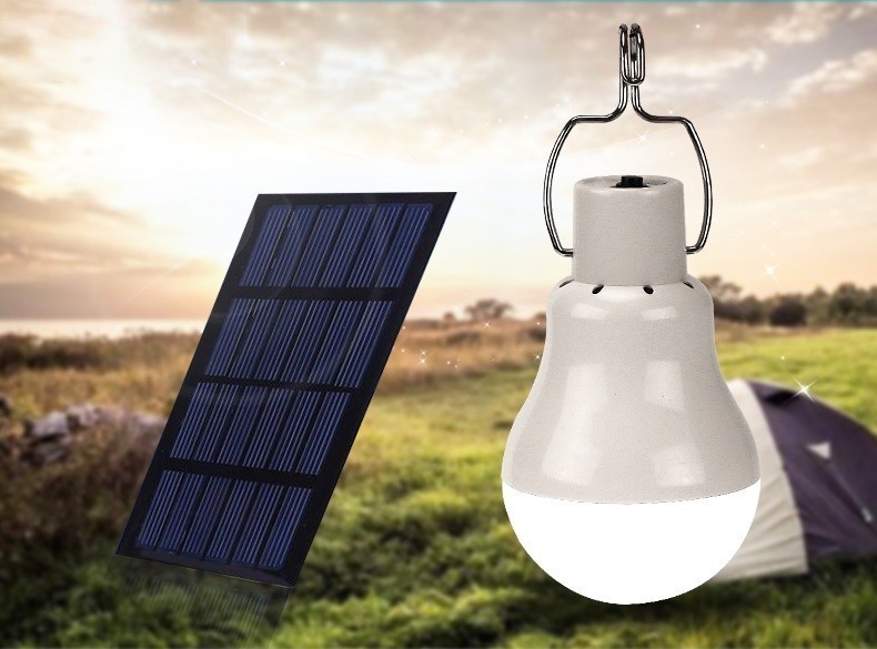 Solární lampa, kempingová lampa, stanová lampa, přenosná LED lampa