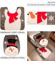 Vánoční potah na toaletu Sněhulák