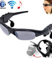 Sluneční brýle s bluetooth headsetem a hudebním přehrávačem