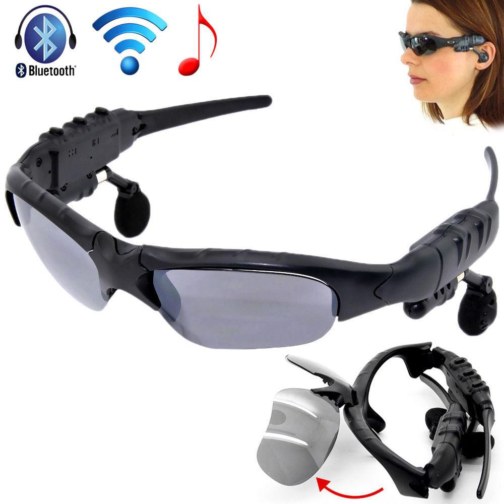 Sluneční brýle s bluetooth headsetem a hudebním přehrávačem