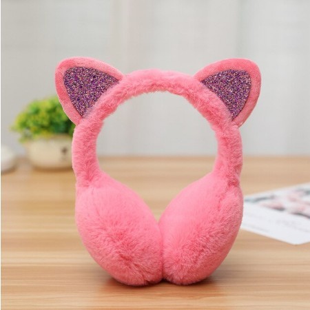 Chrániče na uši kočička - Růžové