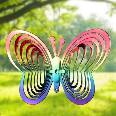 Efektní motýlí zahradní dekorace 4 ks
