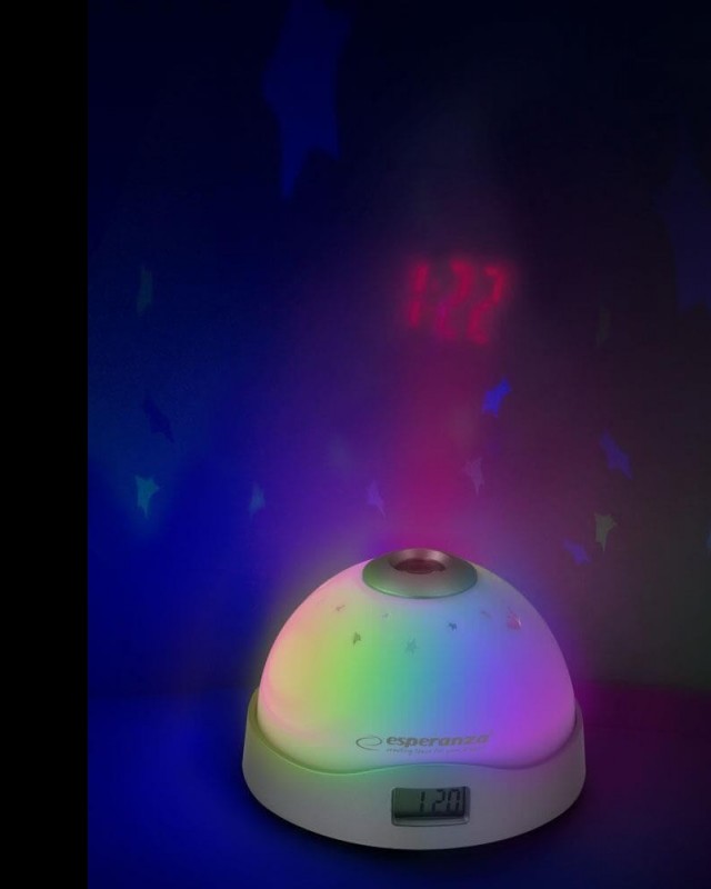 Projektorový budík s LED osvětlením