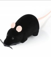 Hračka pro kočky myš na dálkové ovládání Černá s růžovýma ušima