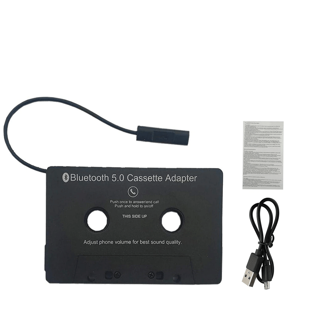 Bluetooth 5.0 kazetový adaptér pro mobilní telefon a automobilový CD přehrávač