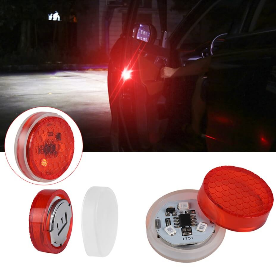 Výstražné LED světlo na dveře auta 2 ks
