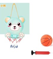Veselý mini basketbalový koš s míčem Medvídek