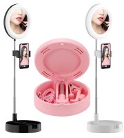 LED make-up zrcadlo s držákem na telefon