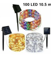 Solární řetěz 100 mikro LED 10,5m