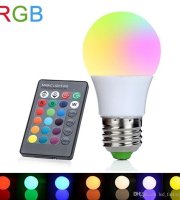 3 W RGB LED žárovka s dálkovým ovládáním