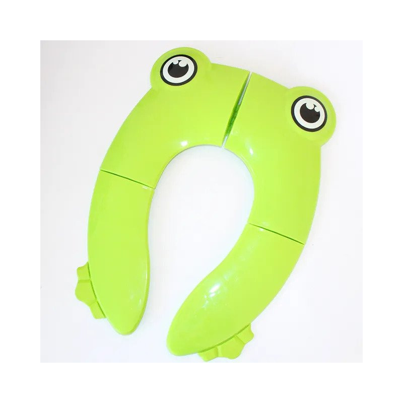 Skládací dětská WC sedačka se zvířecím motivem Zelená žába
