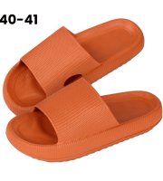 Dámské lehké letní pantofle s tlustou podrážkou Oranžové, velikost 40-41
