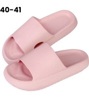 Dámské lehké letní pantofle s tlustou podrážkou Růžové, velikost 40-41