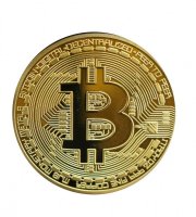 Bitcoin dekorační mince