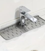 Držák na saponát a houbičku – 38 x 14 cm – šedý